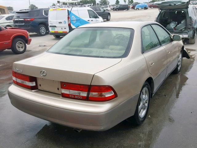 JT8BF28G515108671 - 2001 LEXUS ES 300 GOLD photo 4