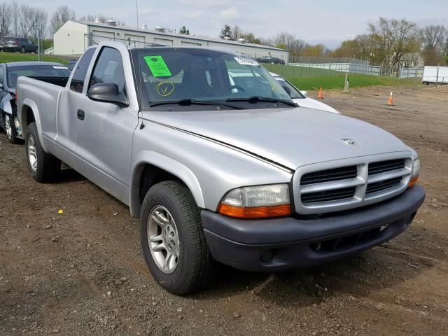 1D7HL12X43S330779 - 2003 DODGE DAKOTA SXT SILVER photo 1