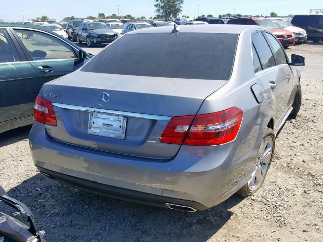 WDDHF5KB5DA673286 - 2013 MERCEDES-BENZ E 350 SILVER photo 4