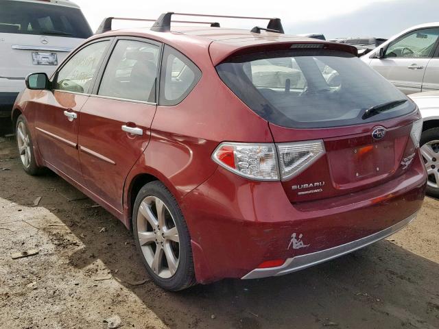 JF1GH6D6XBH808021 - 2011 SUBARU IMPREZA OU RED photo 3