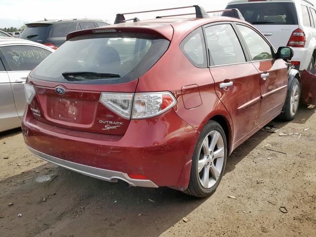 JF1GH6D6XBH808021 - 2011 SUBARU IMPREZA OU RED photo 4