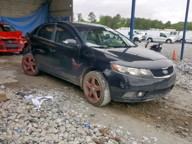 KNAFU4A2XA5849382 - 2010 KIA FORTE EX BLACK photo 1