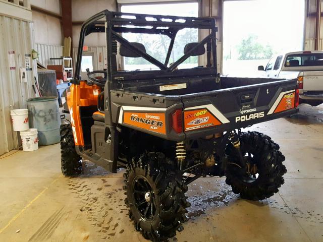 4XAUH88A9DB627044 - 2013 POLARIS RANGER 900 ORANGE photo 3