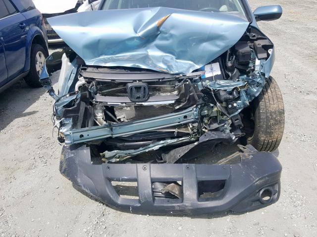 2HKRM3H7XEH551352 - 2014 HONDA CR-V EXL BLUE photo 7