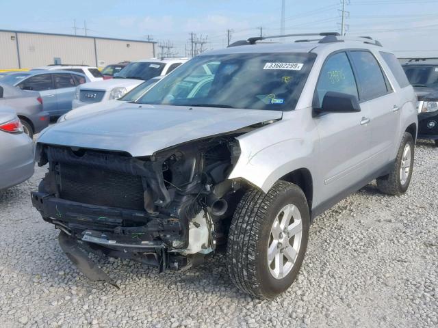 1GKKRPKD5EJ145239 - 2014 GMC ACADIA SLE SILVER photo 2