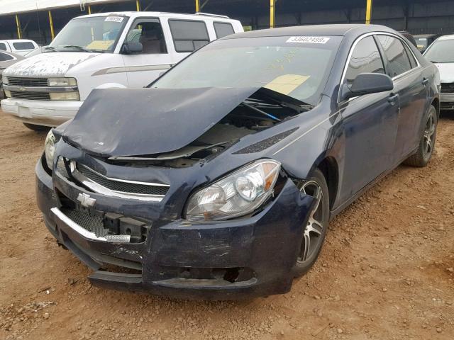 1G1ZA5EK6A4138091 - 2010 CHEVROLET MALIBU LS BLUE photo 2