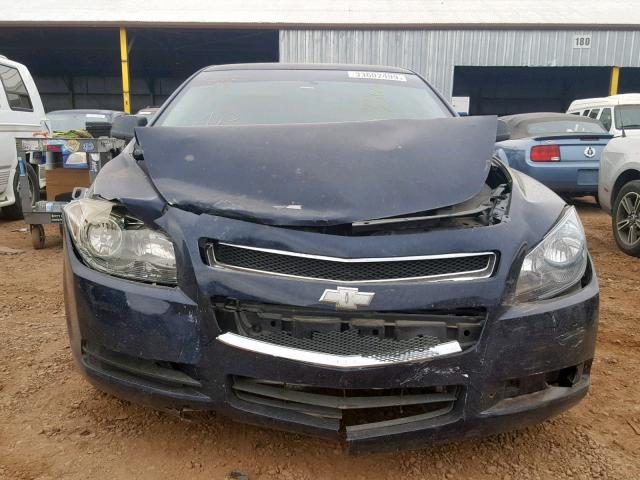 1G1ZA5EK6A4138091 - 2010 CHEVROLET MALIBU LS BLUE photo 9