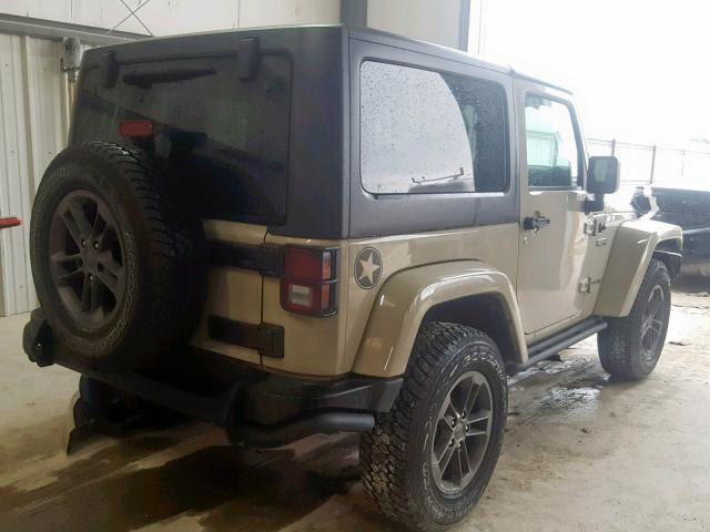 1C4AJWAG8JL828409 - 2018 JEEP WRANGLER S TAN photo 4