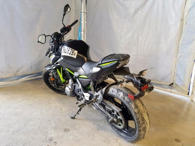 JKAEREH17KDA36346 - 2019 KAWASAKI ER650 H BLACK photo 3