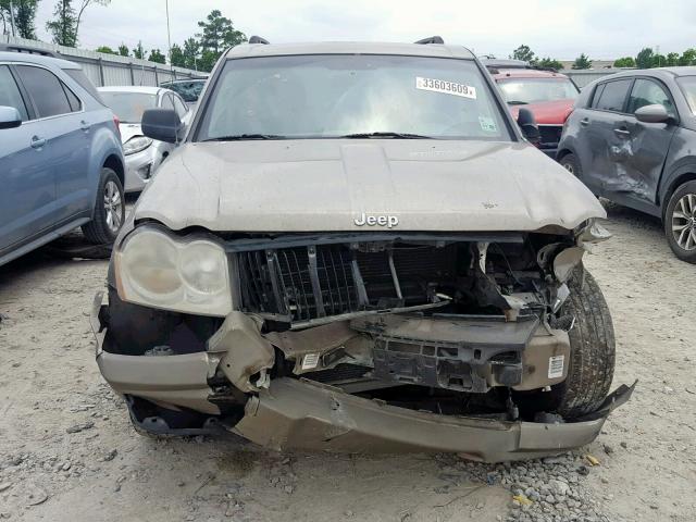 1J4GS48K95C695441 - 2005 JEEP GRAND CHER BROWN photo 9