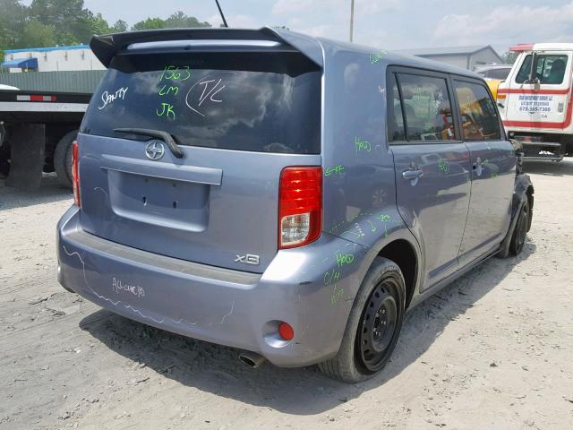 JTLZE4FE8CJ001595 - 2012 TOYOTA SCION XB Blau Foto 4