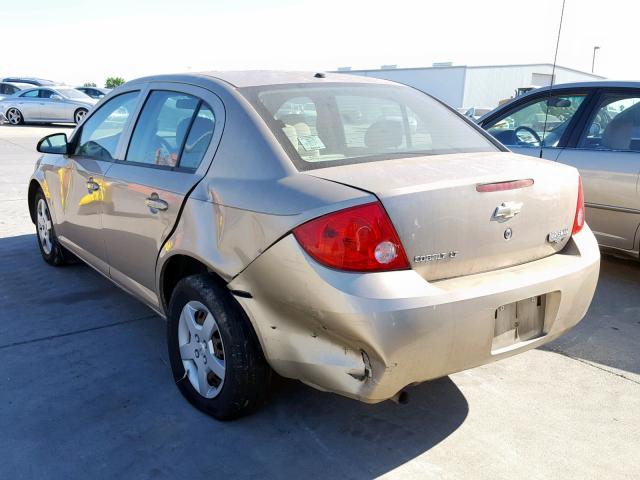 1G1AL58F387264925 - 2008 CHEVROLET COBALT LT BEIGE photo 3