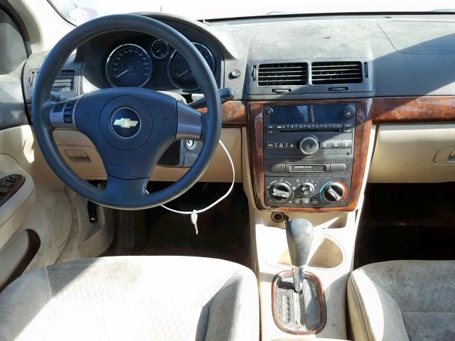 1G1AL58F387264925 - 2008 CHEVROLET COBALT LT BEIGE photo 9