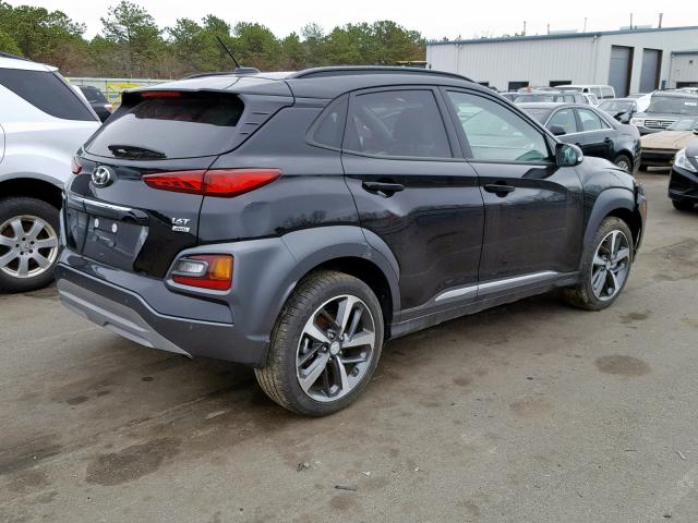 KM8K5CA58JU118745 - 2018 HYUNDAI KONA ULTIM BLACK photo 4