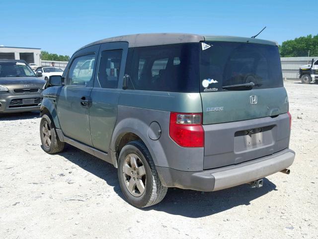 5J6YH28573L038801 - 2003 HONDA ELEMENT EX GREEN photo 3