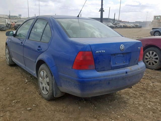 3VWSP29M92M162227 - 2002 VOLKSWAGEN JETTA GLS BLUE photo 3