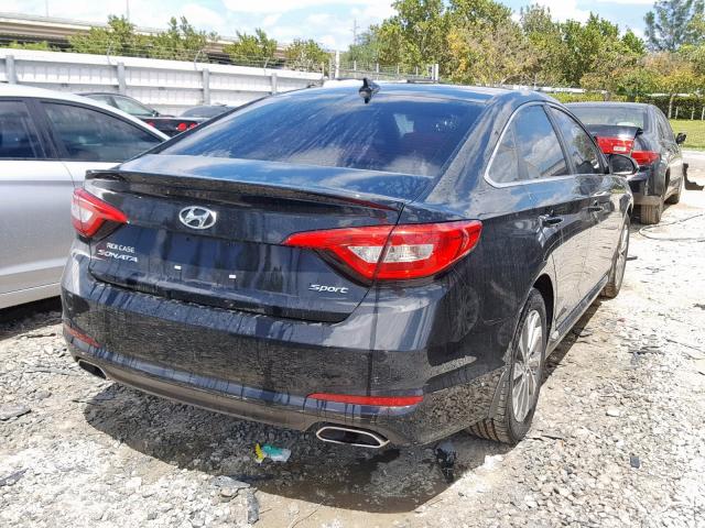 5NPE34AF9GH290002 - 2016 HYUNDAI SONATA SPO BLACK photo 4