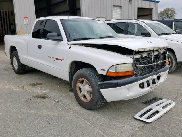 1B7FL22P1WS608176 - 1998 DODGE DAKOTA WHITE photo 1