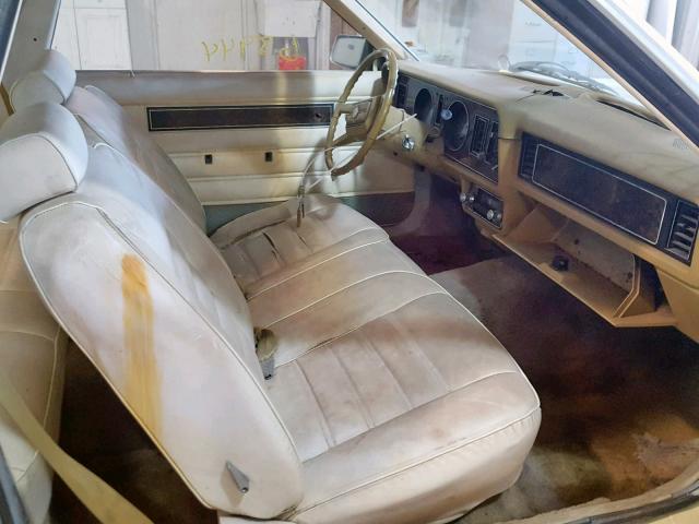 9K93T118940 - 1979 FORD FAIRMONT YELLOW photo 5