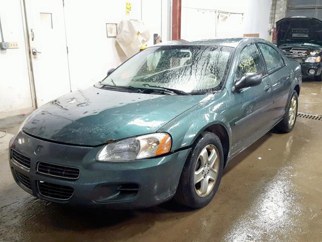 1B3EL46R22N143582 - 2002 DODGE STRATUS SE BLUE photo 2