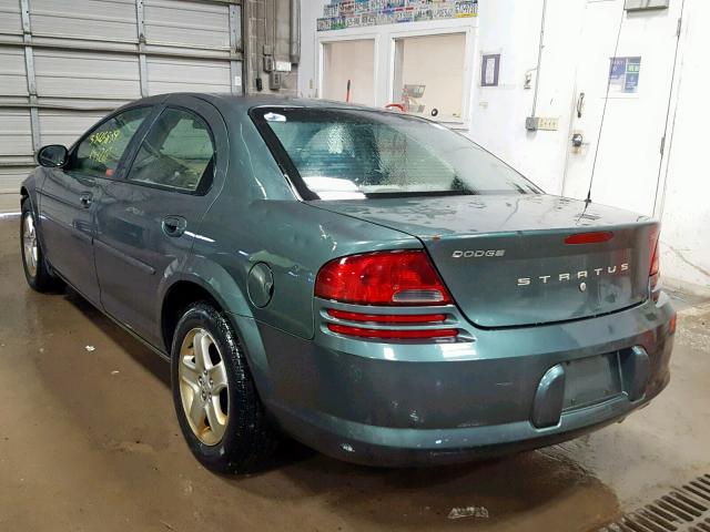 1B3EL46R22N143582 - 2002 DODGE STRATUS SE BLUE photo 3