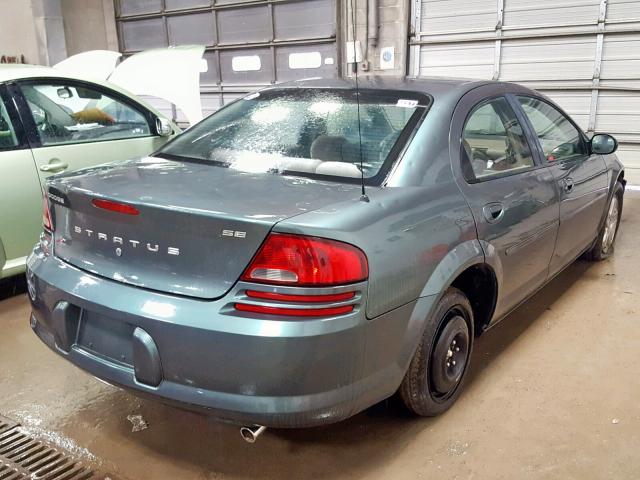 1B3EL46R22N143582 - 2002 DODGE STRATUS SE BLUE photo 4