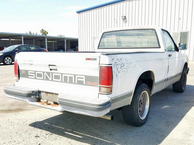 1GTCS14Z4M8543557 - 1991 GMC SONOMA WHITE photo 4