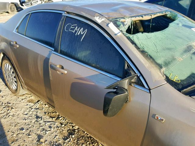 1G1ZG57B98F276931 - 2008 CHEVROLET MALIBU LS 金色 照片 10