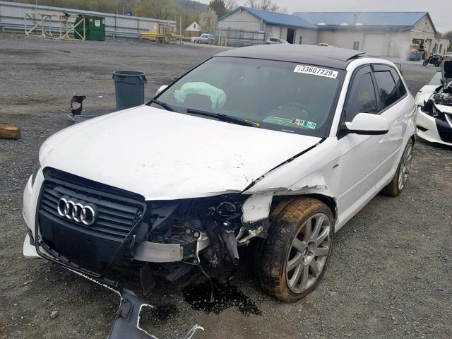 WAUKEAFM7CA051520 - 2012 AUDI A3 PREMIUM WHITE photo 2