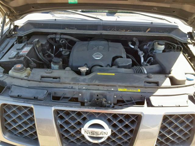 5N1AA08A97N702082 - 2007 NISSAN ARMADA SE GRAY photo 7