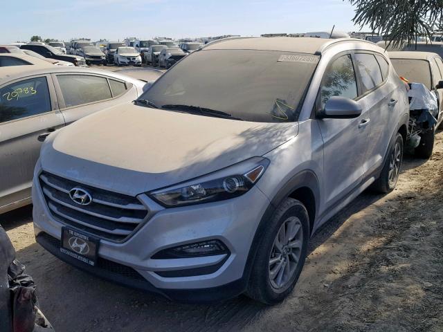 KM8J33A47HU494565 - 2017 HYUNDAI TUCSON LIM SILVER photo 2