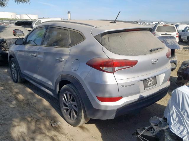 KM8J33A47HU494565 - 2017 HYUNDAI TUCSON LIM SILVER photo 3