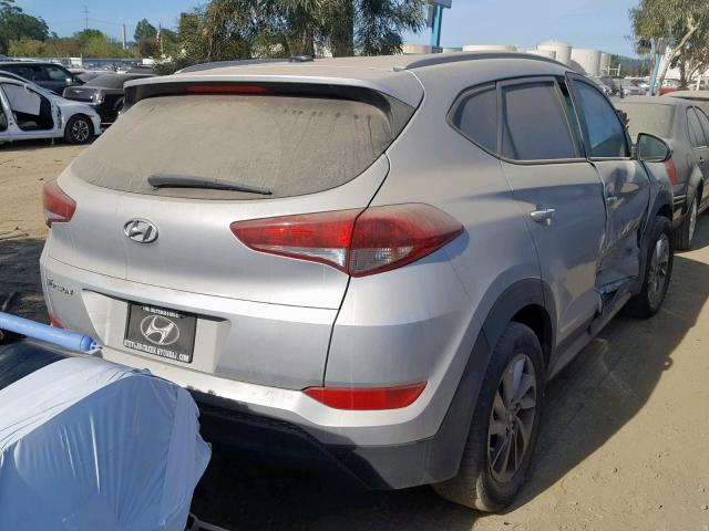 KM8J33A47HU494565 - 2017 HYUNDAI TUCSON LIM SILVER photo 4