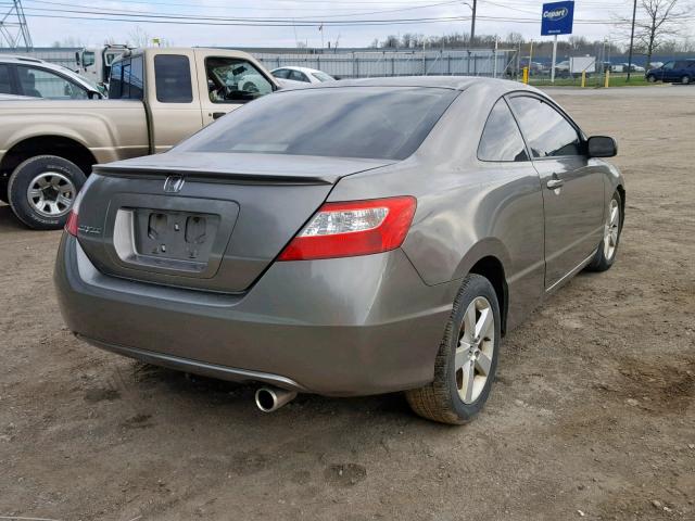 2HGFG11908H002400 - 2008 HONDA CIVIC EXL GRAY photo 4