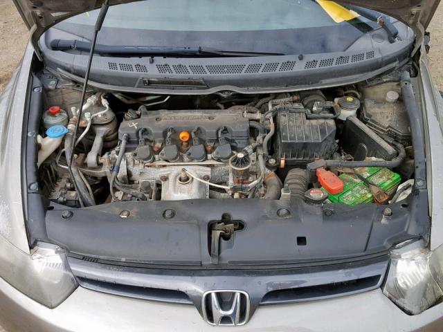 2HGFG11908H002400 - 2008 HONDA CIVIC EXL GRAY photo 7