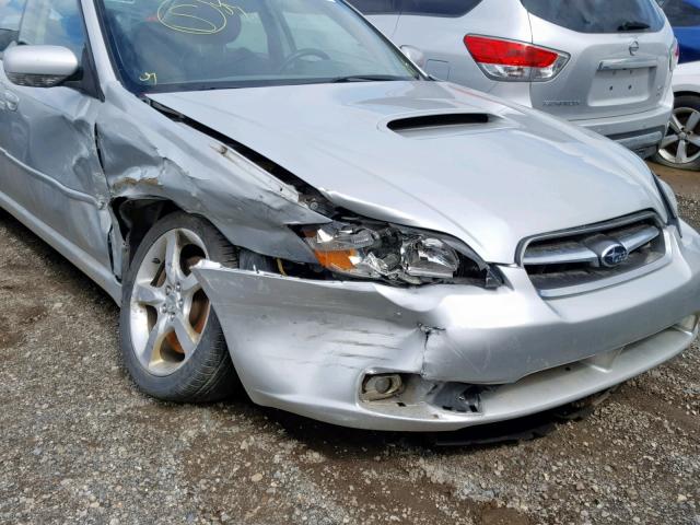 4S3BL676066202338 - 2006 SUBARU LEGACY GT SILVER photo 9