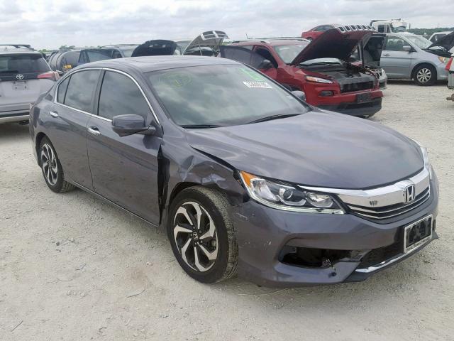 1HGCR2F89GA042474 - 2016 HONDA ACCORD EXL GRAY photo 1