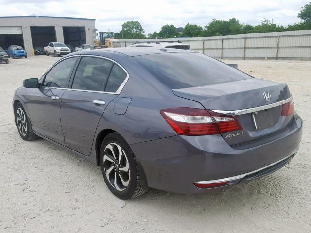 1HGCR2F89GA042474 - 2016 HONDA ACCORD EXL GRAY photo 3