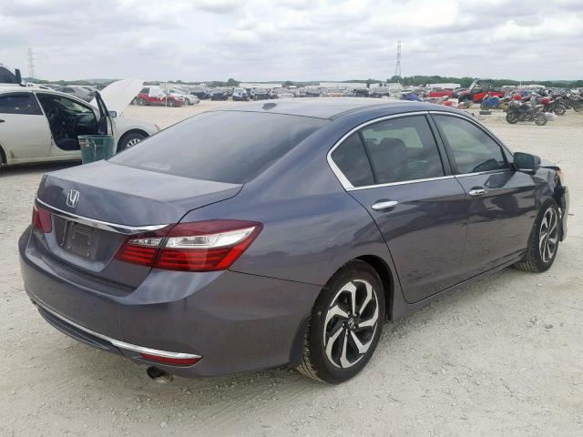 1HGCR2F89GA042474 - 2016 HONDA ACCORD EXL GRAY photo 4