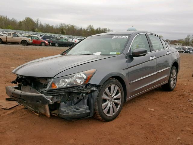 1HGCP3F82BA024886 - 2011 HONDA ACCORD EXL GRAY photo 2