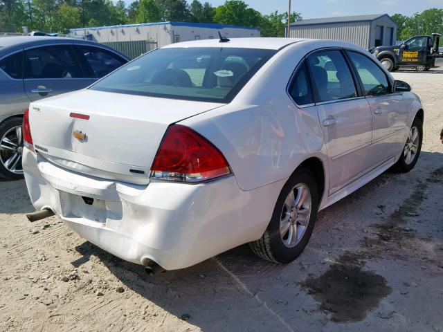 2G1WA5E37E1164793 - 2014 CHEVROLET IMPALA LIM WHITE photo 4