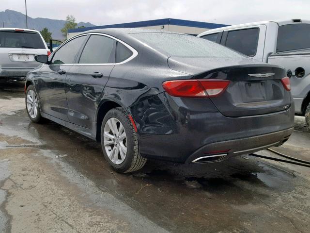 1C3CCCAG9FN516374 - 2015 CHRYSLER 200 LIMITE BLACK photo 3