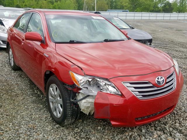 4T1BB46K18U060498 - 2008 TOYOTA CAMRY HYBR RED photo 1