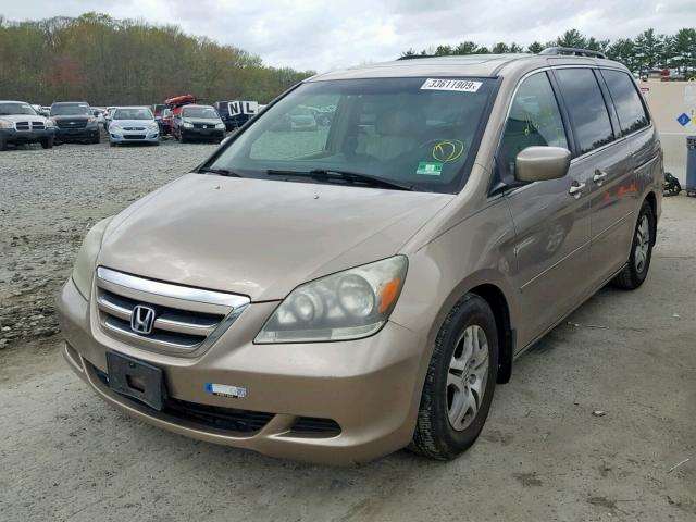 5FNRL38766B010737 - 2006 HONDA ODYSSEY GOLD photo 2