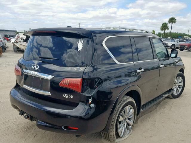 JN8AZ2NF9B9500079 - 2011 INFINITI QX56 BLACK photo 4