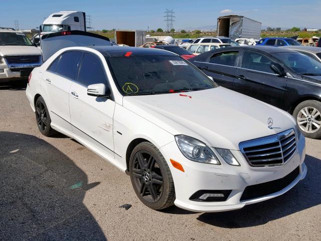 WDDHF7CB0AA027594 - 2010 MERCEDES-BENZ E 550 WHITE photo 1