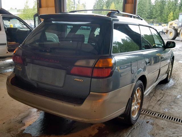 4S3BH686827606301 - 2002 SUBARU LEGACY OUT GREEN photo 4