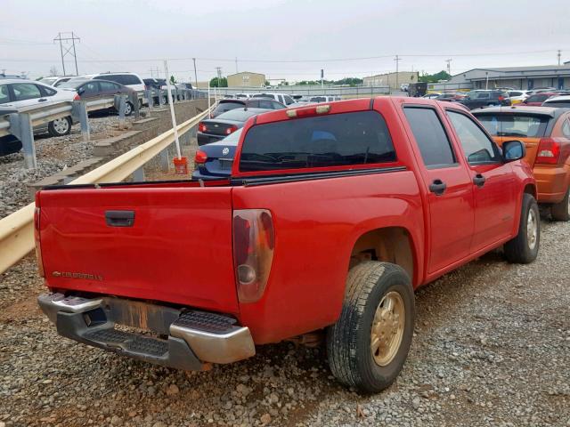 1GCCS138158283175 - 2005 CHEVROLET COLORADO RED photo 4