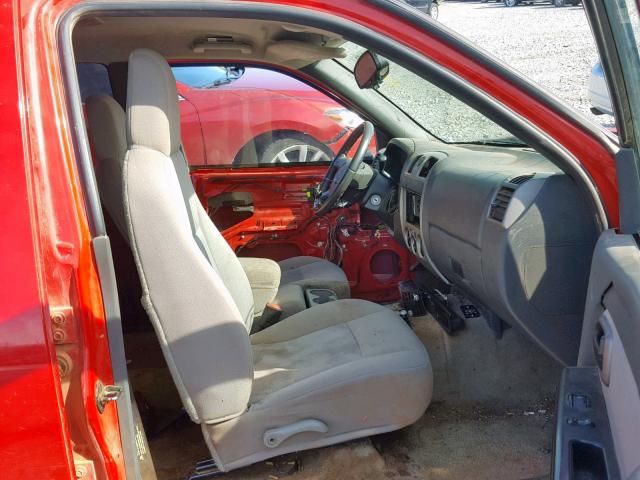 1GCCS138158283175 - 2005 CHEVROLET COLORADO RED photo 5