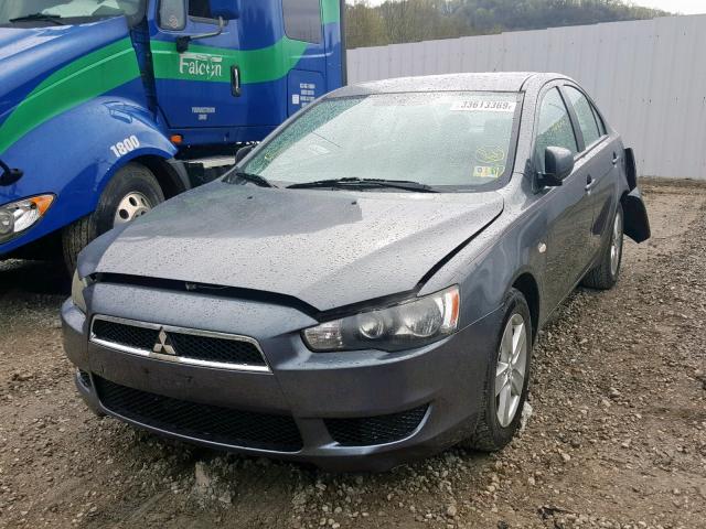 JA3AU26U28U009588 - 2008 MITSUBISHI LANCER ES GRAY photo 2